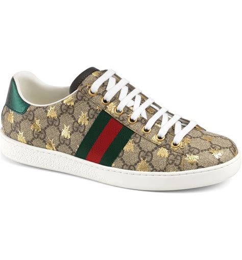 gucci bee slip on|Gucci ace sneakers women.